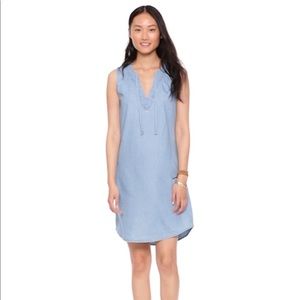 V-neck shift dress